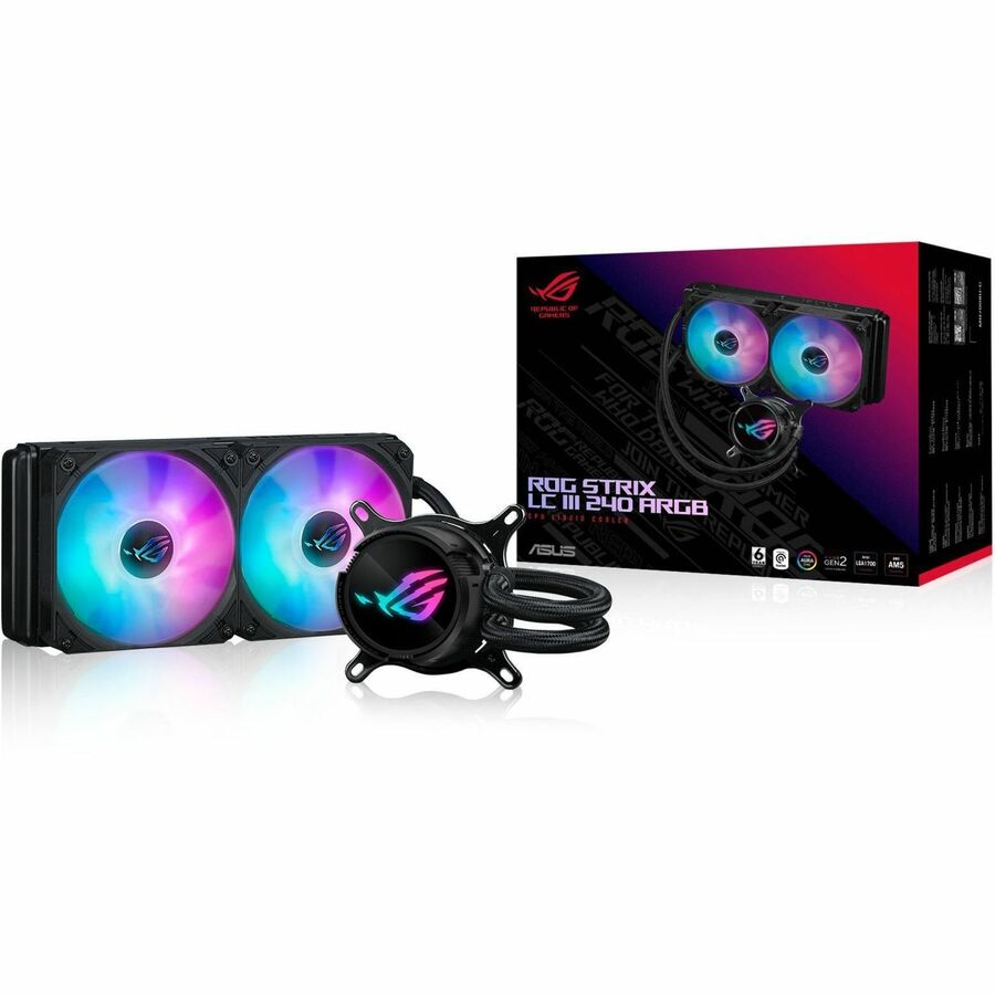 Asus ROG Strix LC III 240 ARGB Cooling Fan/Radiator/Water Block/Pump - 1 Pack ROG STRIX LC III 240 ARGB