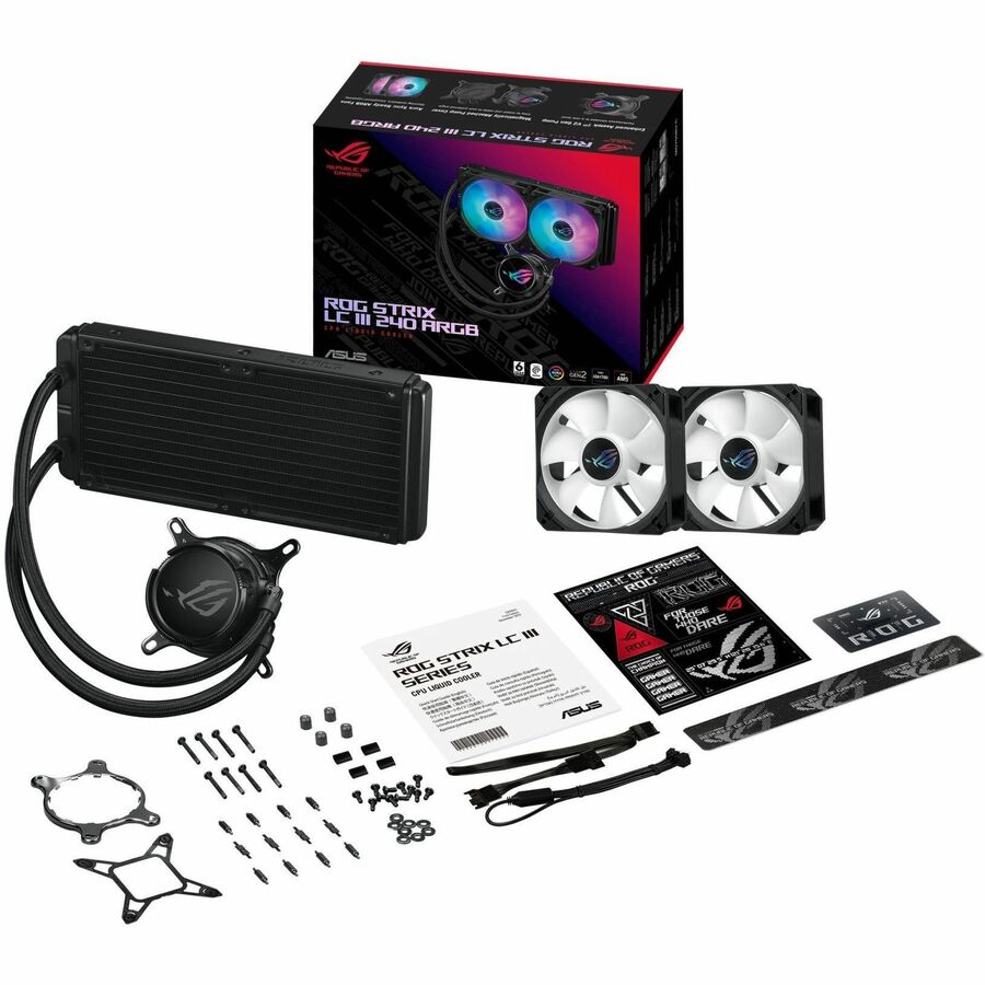 Asus ROG Strix LC III 240 ARGB Cooling Fan/Radiator/Water Block/Pump - 1 Pack ROG STRIX LC III 240 ARGB