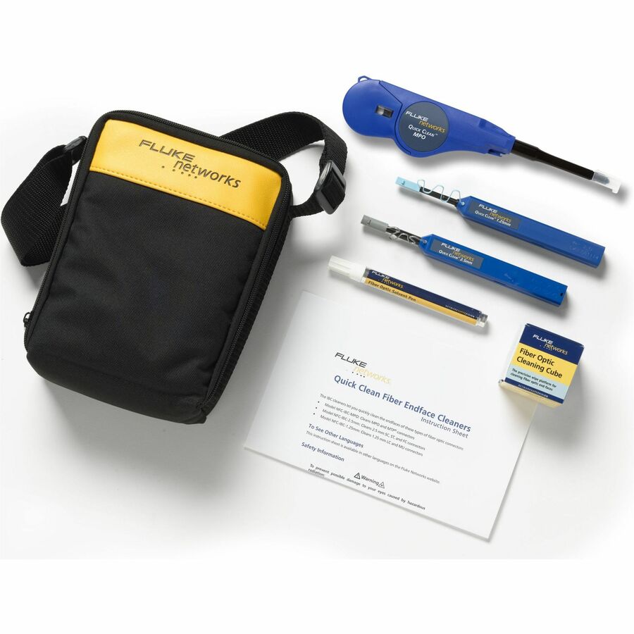 Fluke Networks NFC-KIT-CASE-E Fiber Optic Cleaning Kit NFC-KIT-CASE-E