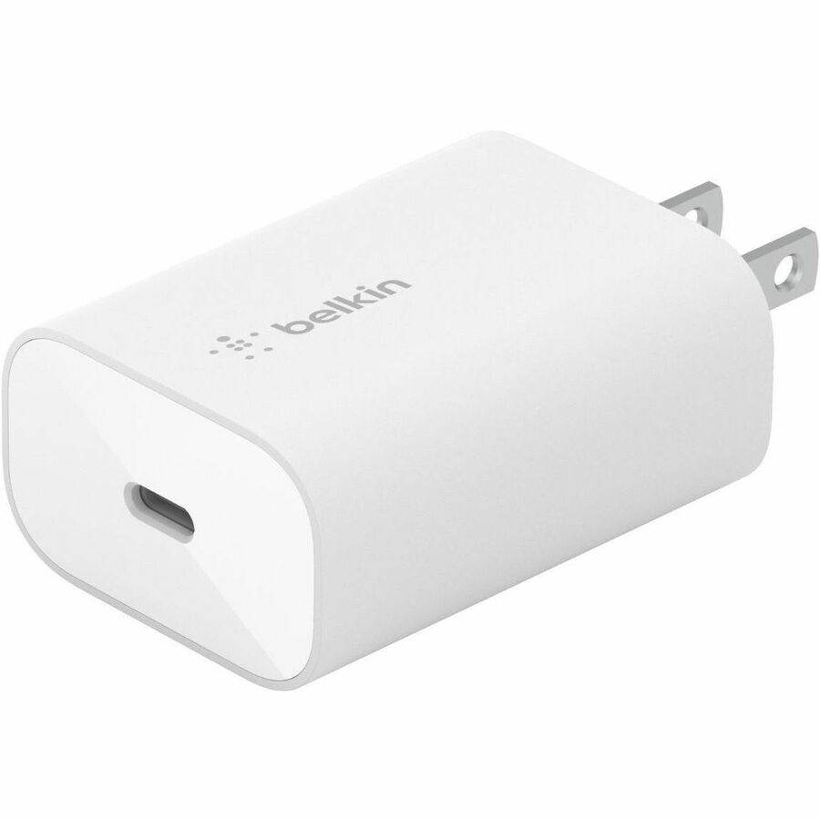 Belkin 25W Portable USB-C Wall Charger - 1xUSB-C - Fast Charging - Power Adapter - White WCA004DQWH