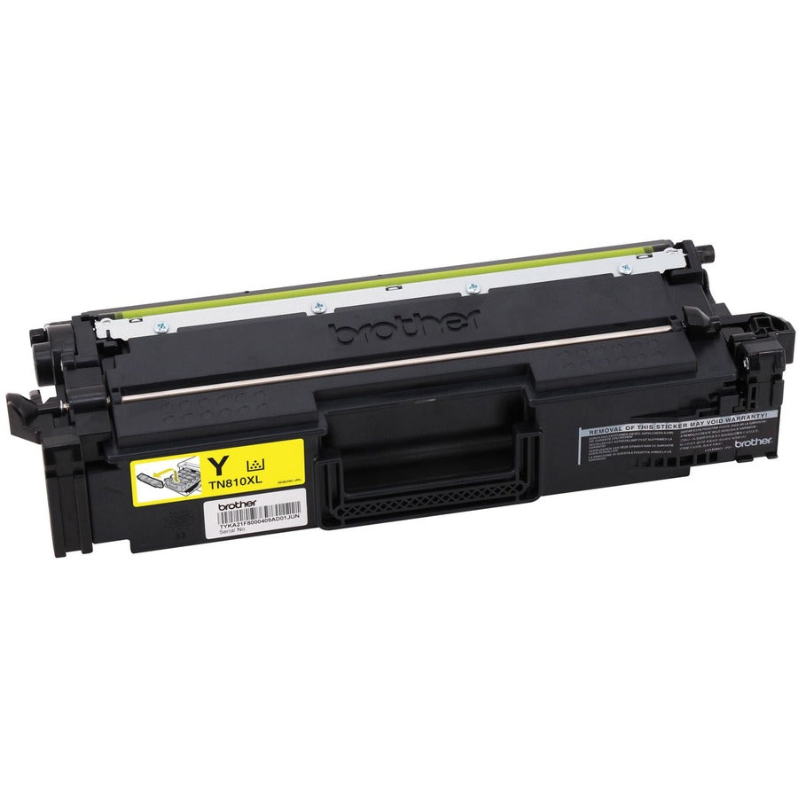 Brother TN810XLY Original High Yield Laser Toner Cartridge - Yellow - 1 Each TN810XLY