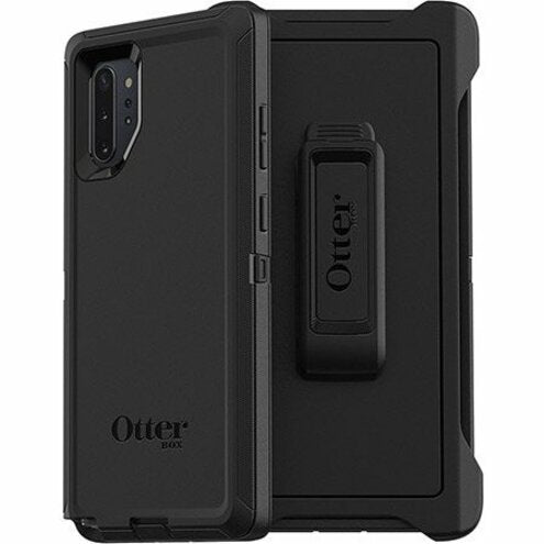 OtterBox Defender Rugged Carrying Case (Holster) Samsung Galaxy Note10+ Smartphone - Black 77-62312