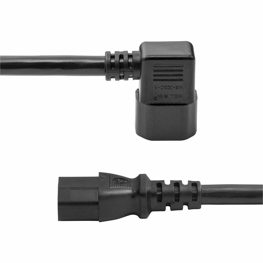 StarTech.com 6ft (1.8m) Heavy Duty Power Cord, Right Angle IEC 60320 C14 to C13, 15A 250V, 14AWG, UL Listed 8745-4600-POWER-CORD