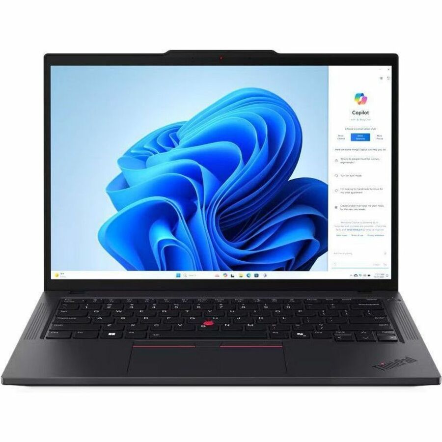 Lenovo ThinkPad T14 Gen 5 21ML008NUS 14" (355.60 mm) Touchscreen Notebook - WUXGA - Intel Core Ultra 7 165U - vPro Technology - 32 GB - 512 GB SSD - English Keyboard - Black 21ML008NUS