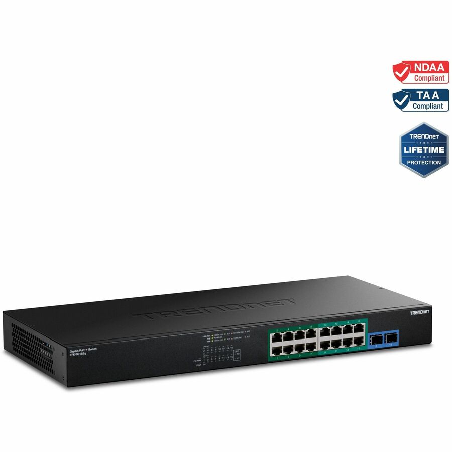 Commutateur PoE++ Gigabit 18 ports TRENDnet TPE-BG182G
