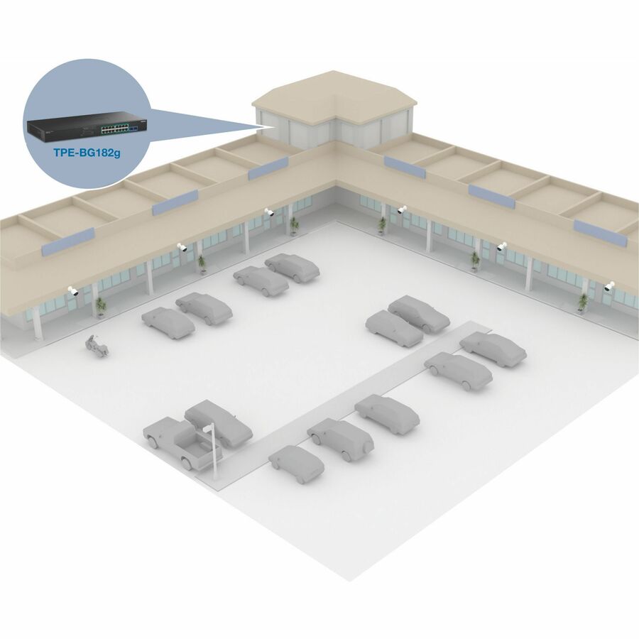 Commutateur PoE++ Gigabit 18 ports TRENDnet TPE-BG182G