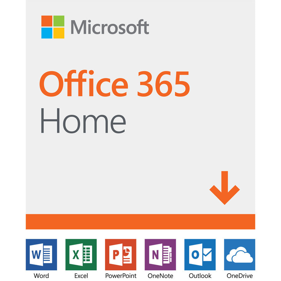 Microsoft Office 365 Home - Subscription License - Up to 6 User, Up to 6 PC/Mac - 1 Year AAA-04258