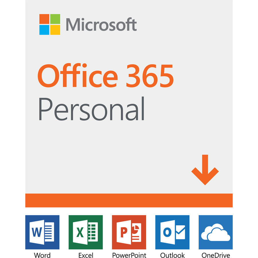 Microsoft Office 365 Personal - Subscription License - 1 PC/Mac, 1 Person - 12 Month QQ2-00021