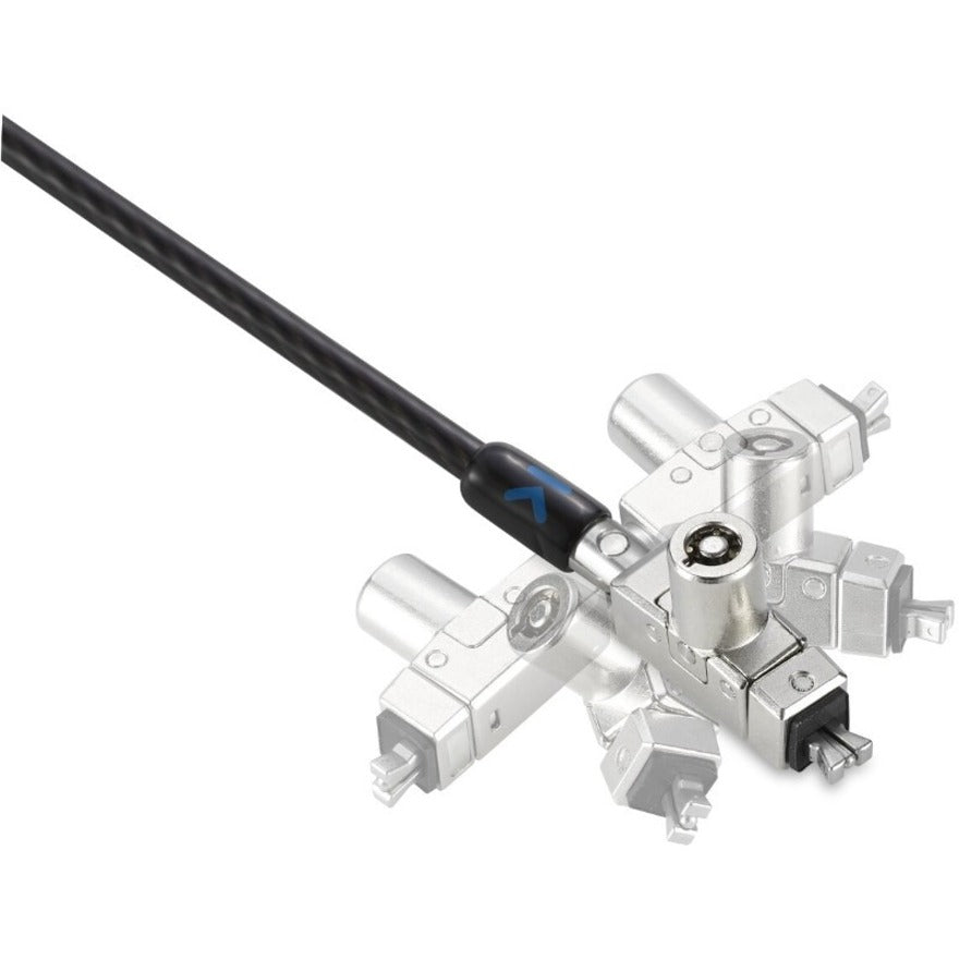 Kensington Slim N17 2.0 Keyed Dual Head Laptop Lock for Wedge-Shaped Slots - Master Keyed K60509M