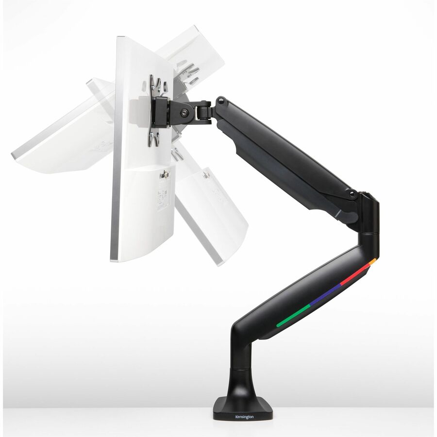 Kensington SmartFit Mounting Arm for Monitor, Curved Screen Display, Flat Panel Display - Black - Landscape/Portrait 59600
