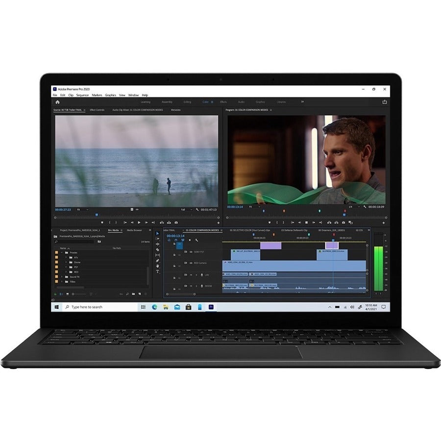 Microsoft Surface Laptop 4 13.5" Touchscreen Notebook - Intel Core i7 - 16 GB - 256 GB SSD - Matte Black LC1-00001