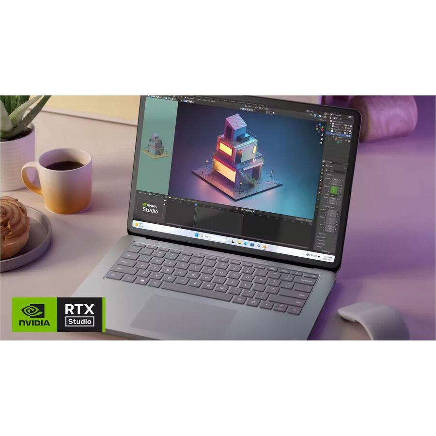 Microsoft Surface Laptop Studio 2 14.4" Touchscreen Convertible (Floating Slider) 2 in 1 Notebook - Intel Core i7 - 16 GB - 512 GB SSD - English, French Keyboard - Platinum ZRU-00001