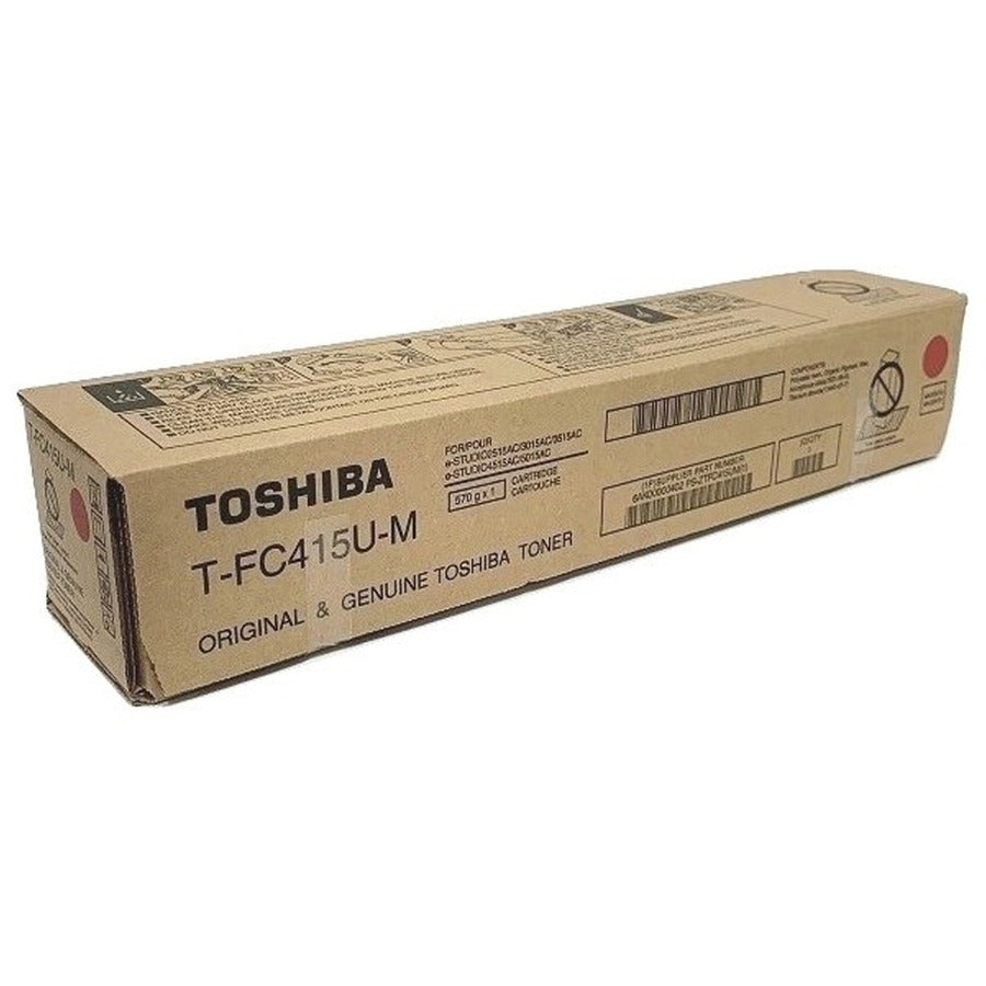 Toshiba Original Laser Toner Cartridge - Magenta - 1 Each TFC415UM