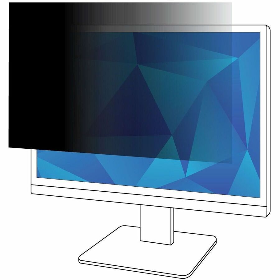 3M Privacy Filter for 25in Monitor, 16:9, PF250W9B Black, Matte PF250W9B