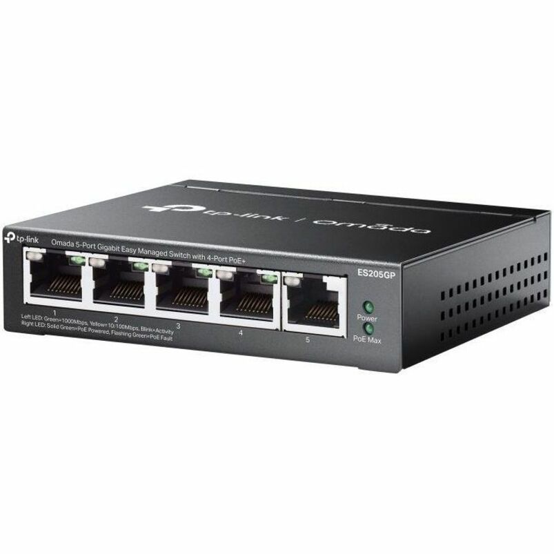TP-Link Omada 5-Port Gigabit Easy Managed Switch with 4-Port PoE+ ES205GP