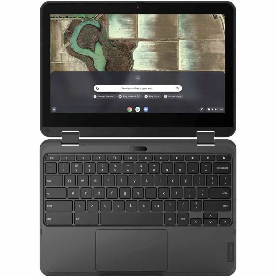 Lenovo 500e Chromebook Gen 3 82JB003XCF 11.6" (294.64 mm) Touchscreen Convertible 2 in 1 Chromebook - HD - Intel Celeron N4500 - 4 GB - 32 GB Flash Memory - French, English Keyboard - Gray 82JB003XCF