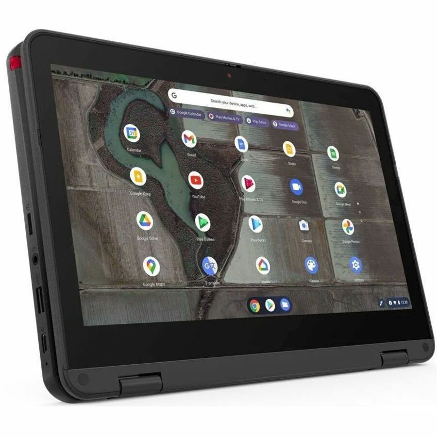 Lenovo 500e Chromebook Gen 3 82JB003XCF 11.6" (294.64 mm) Touchscreen Convertible 2 in 1 Chromebook - HD - Intel Celeron N4500 - 4 GB - 32 GB Flash Memory - French, English Keyboard - Gray 82JB003XCF