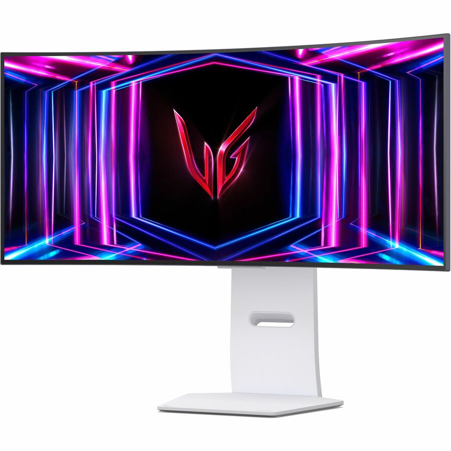 LG UltraGear 34GS95QE-W 34" Class UWQHD Curved Screen Gaming OLED Monitor - 21:9 - White 34GS95QE-W