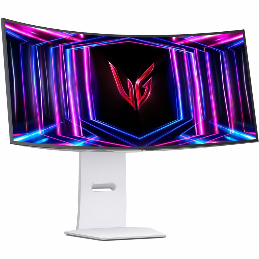 LG UltraGear 34GS95QE-W 34" Class UWQHD Curved Screen Gaming OLED Monitor - 21:9 - White 34GS95QE-W