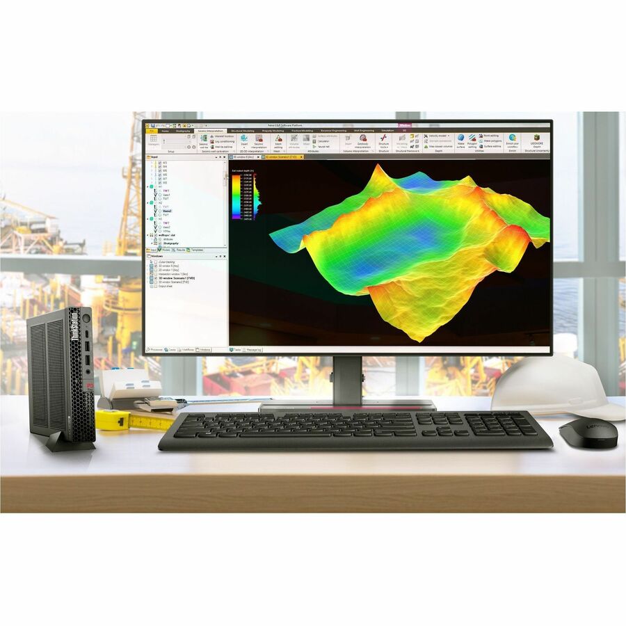 Lenovo ThinkStation P3 30H0006LCA Workstation - 1 x Intel Core i7 14th Gen i7-14700 - vPro Technology - 16 GB - 512 GB SSD - Tiny - Black 30H0006LCA