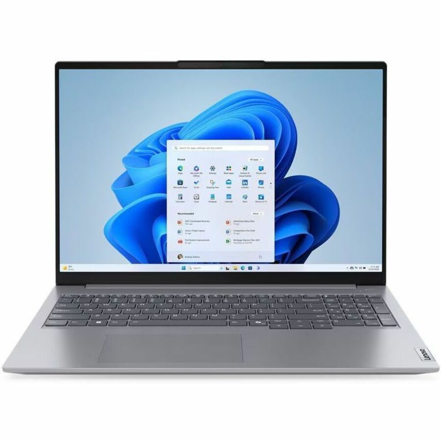 Lenovo ThinkBook 16 G7 ARP 21MW0002CA 16" (406.40 mm) Touchscreen Notebook - WUXGA - AMD Ryzen 5 7535HS - 16 GB - 512 GB SSD - French, English Keyboard - Arctic Gray 21MW0002CA