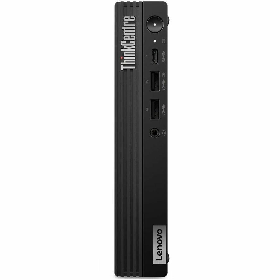 Lenovo ThinkCentre M70q Gen 5 12TD001MCA Desktop Computer - Intel Core i3 14th Gen i3-14100T - 16 GB - 256 GB SSD - Tiny - Black 12TD001MCA