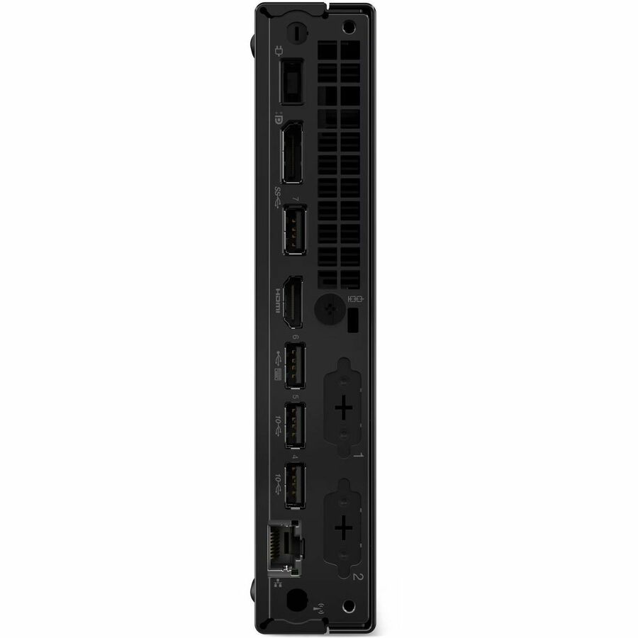 Lenovo ThinkCentre M70q Gen 5 12TD001MCA Desktop Computer - Intel Core i3 14th Gen i3-14100T - 16 GB - 256 GB SSD - Tiny - Black 12TD001MCA