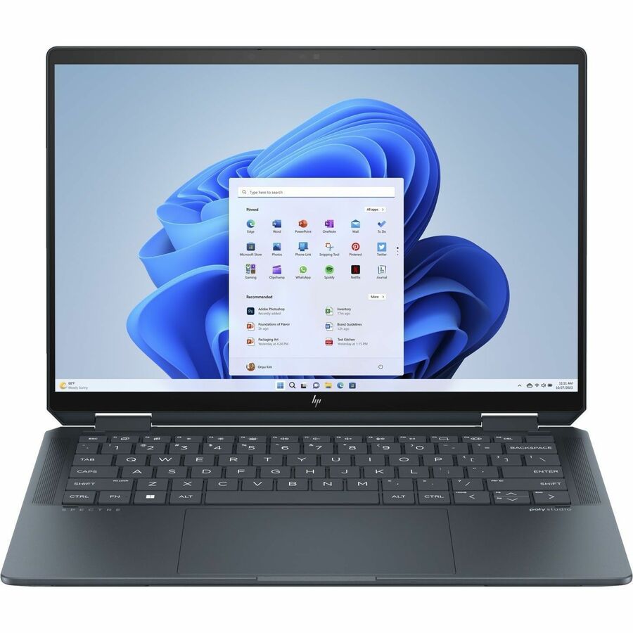 HP Spectre x360 14-eu0000 14-eu0030ca 14" (355.60 mm) Touchscreen Convertible 2 in 1 Notebook - 2.8K - Intel Core Ultra 7 155H - Intel Evo Platform - 16 GB - 1 TB SSD - Slate Blue Aluminum 9B0L2UA#ABL