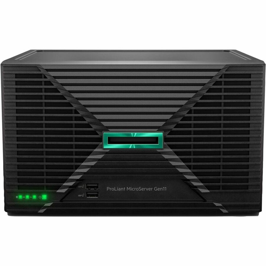 HPE ProLiant MicroServer Gen11 Ultra Micro Tower Server - 1 x Intel Xeon E-2434 3.40 GHz - 16 GB RAM - 1 TB HDD - (1 x 1TB) HDD Configuration - Serial ATA/600 Controller P68821-001