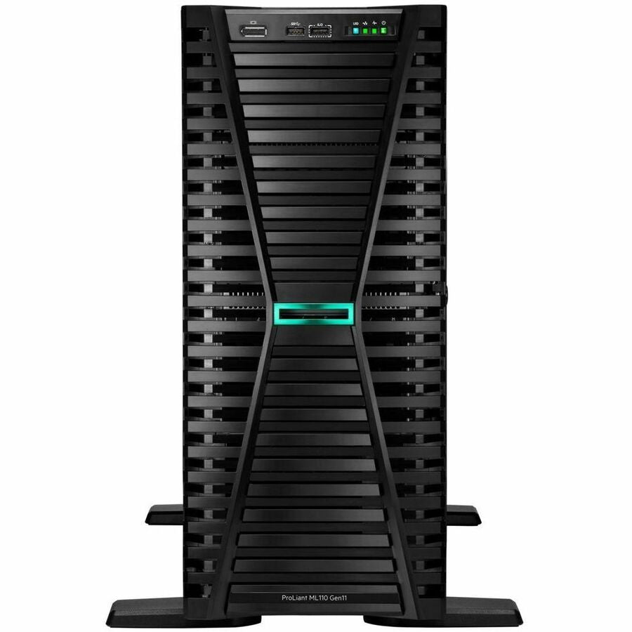 HPE ProLiant ML110 G11 4.5U Tower Server - 1 x Intel Xeon Silver 4510 2.40 GHz - 32 GB RAM - 4 TB HDD - Serial ATA Controller P75329-005