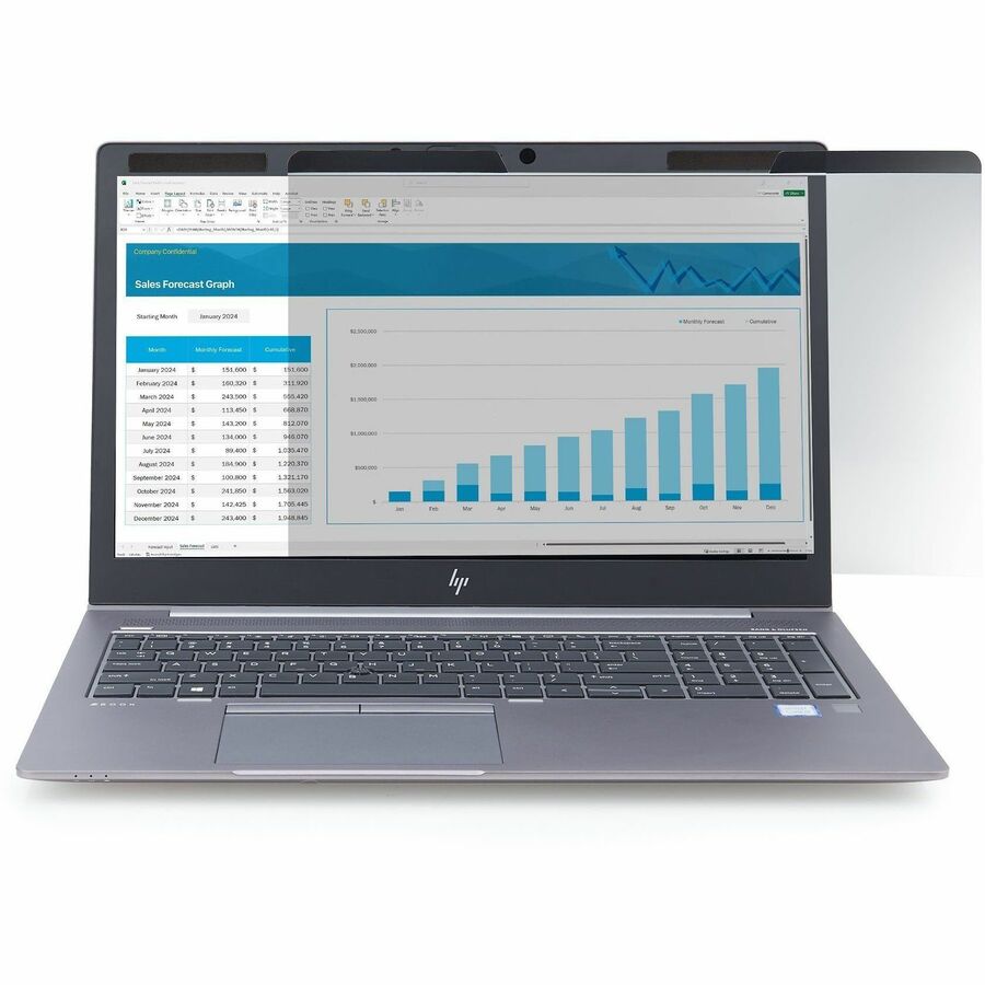 StarTech.com Magnetic Privacy Screen For 13.3-Inch 16:9 Laptop, Reversible Filter, Computer Screen Protector, TAA, Blue Light Shield 133LM-PRIVACY-SCREEN