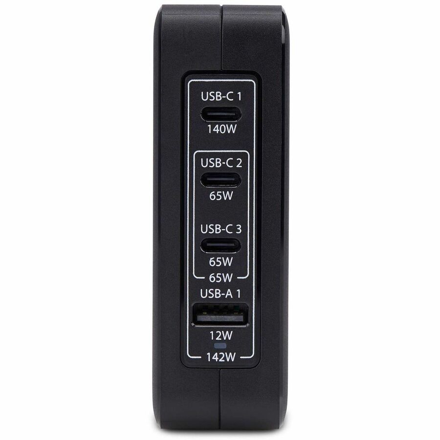 StarTech.com 140W USB-C Wall Charger, 3x USB-C/1x USB-A, PD 3.1 International GaN Power Adapter for MacBook Pro/Max/Dell XPS/Inspiron 3114GCU-WALL-CHARGER