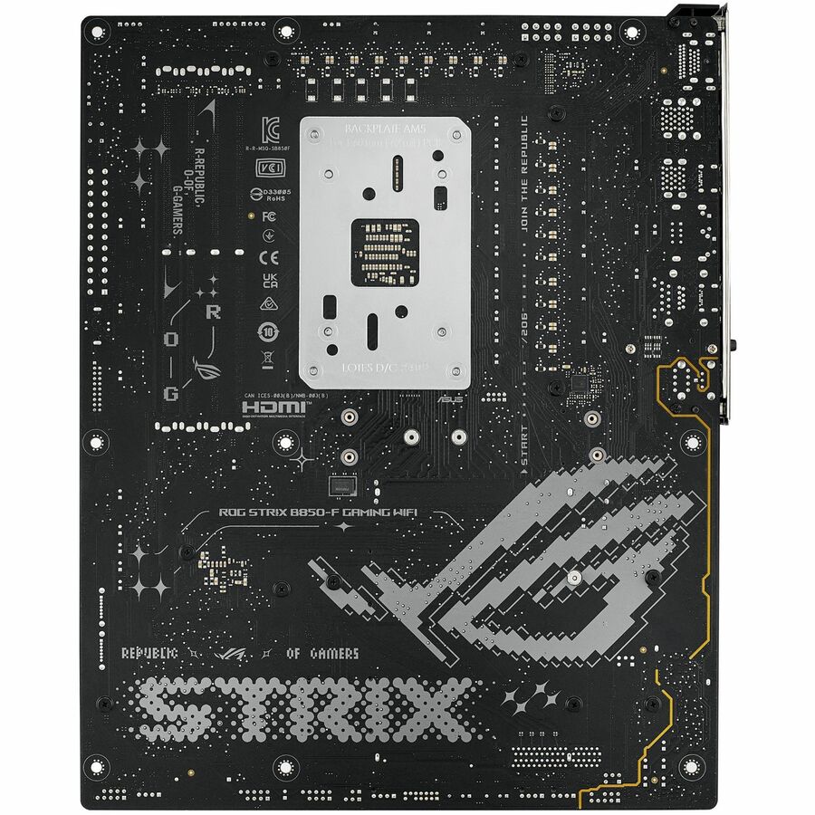 Asus ROG Strix B850-F GAMING WIFI Gaming Desktop Motherboard - AMD B850 Chipset - Socket AM5 - ATX ROGSTRIX B850-FGAMINGWIFI