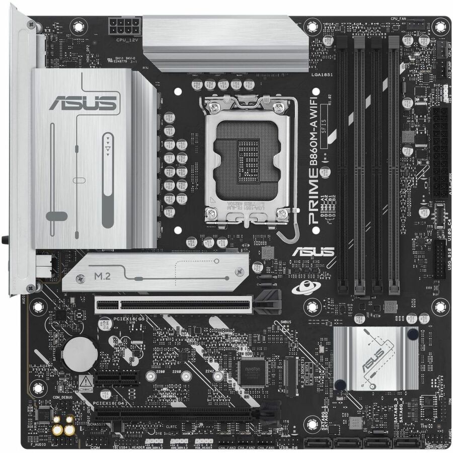 Asus Prime B860M-A WIFI-CSM Desktop Motherboard - Intel B860 Chipset - Socket LGA-1851 - Micro ATX PRIME B860M-A WIFI-CSM