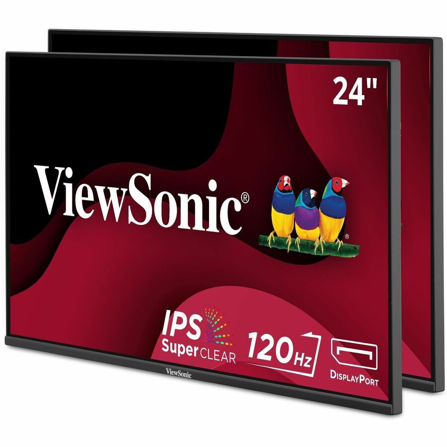VA2456A-MHD 24" IPS LCD FHD 120Hz Dual Monitor Pack Head-Only Monitors (HDMI, DP, VGA) VA2456A-MHD_H2