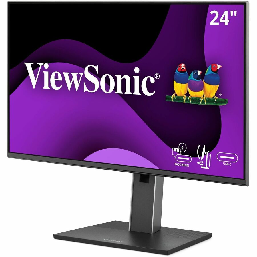 ViewSonic VG2458 24" (609.60 mm) Class Full HD LED Monitor - 16:9 - Black VG2458