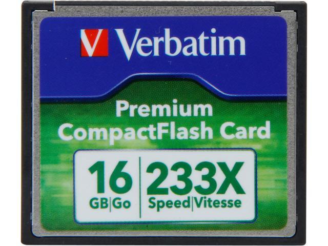 Verbatim 16GB 66X Premium Compact Flash Memory Card 97982