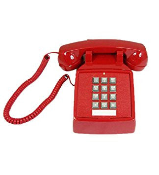 Cortelco 2500-47 Telephone - Red