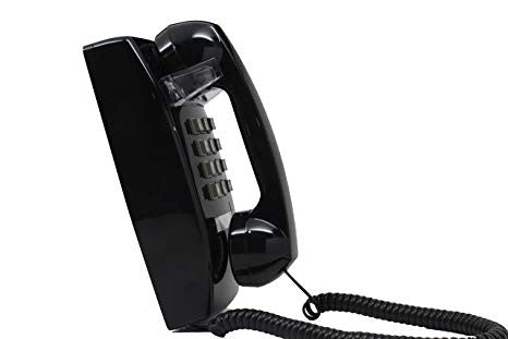 Cortelco 2554 Mini Direct Dial Telephone (With dial pad) - Black