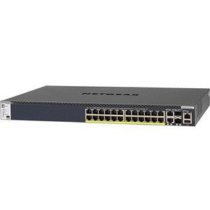Netgear M4300 24x1G PoE+ Switch administrable empilable avec 2x10GBASE-T et 2xSFP+ (1 000 W PSU) GSM4328PA-100NES
