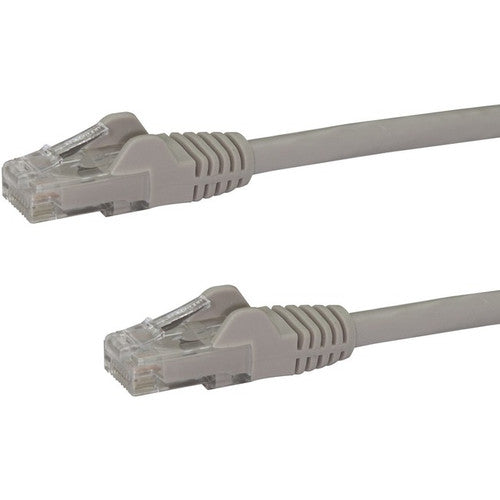 StarTech.com Câble Ethernet CAT6 de 3,7 m – Gris Gigabit sans accroc – 100 W PoE UTP 650 MHz Catégorie 6 Cordon de brassage Câblage certifié UL/TIA N6PATCH12GR