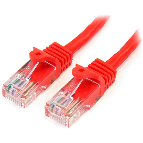 StarTech.com 30 ft Red Snagless Cat5e UTP Patch Cable 45PATCH30RD