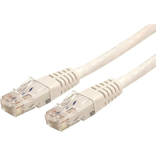 StarTech.com 7ft CAT6 Ethernet Cable - White Molded Gigabit - 100W PoE UTP 650MHz - Category 6 Patch Cord UL Certified Wiring/TIA C6PATCH7WH