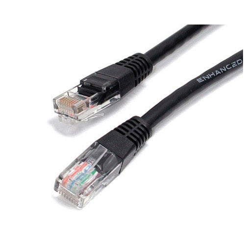 StarTech.com 2 ft Black Molded Cat5e UTP Patch Cable M45PATCH2BK