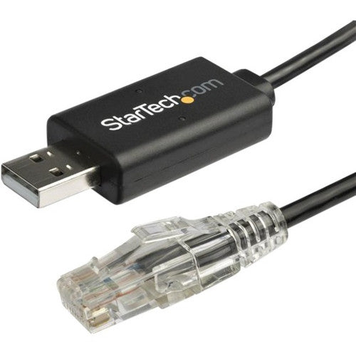 StarTech.com 6 ft. / 1.8 m Cisco USB Console Cable - USB to RJ45 Rollover Cable - Transfer rates up to 460Kbps - M/M - Windows®, Mac and Linux® Compatible ICUSBROLLOVR
