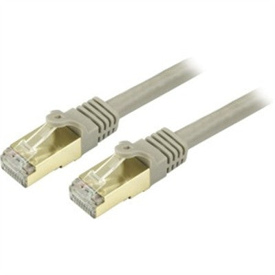 StarTech.com Câble Ethernet CAT6a de 3 pieds - Cordon de brassage PoE RJ45 100W blindé sans accroc 10 Gigabit catégorie 6a - 10GbE gris certifié UL/TIA C6ASPAT3GR