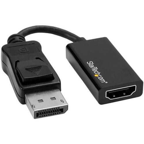 StarTech.com DisplayPort to HDMI Adapter, 4K 60Hz Active DP 1.4 to HDMI 2.0 Video Converter for Monitor/Display, Latching DP Connector DP2HD4K60S