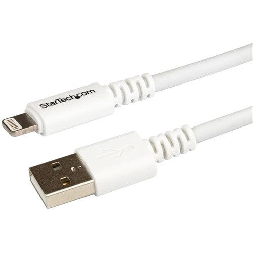 StarTech.com 3m (10ft) Long White Apple® 8-pin Lightning Connector to USB Cable for iPhone / iPod / iPad USBLT3MW