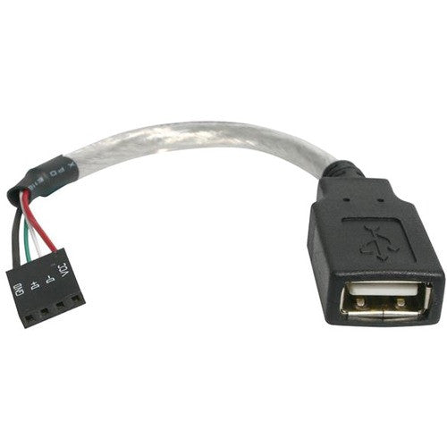 StarTech.com 6in USB 2.0 Cable - USB A to USB 4 Pin Header F/F USB A Female to Motherboard Header Adapter - USB cable - 4 pin USB Type A (F) - 4 pin MPC (F) - 15 cm USBMBADAPT