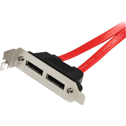 StarTech.com Adaptateur de plaque SATA vers eSATA 2 ports profil bas ESATAPLT2LP